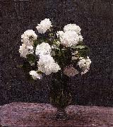 Henri Fantin-Latour White Roses, France oil painting artist